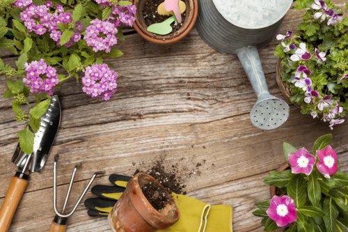 Gardening service terms introduction with booking and service overview