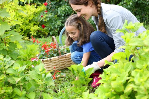 Gardeners Arkley team separating green waste for recycling
